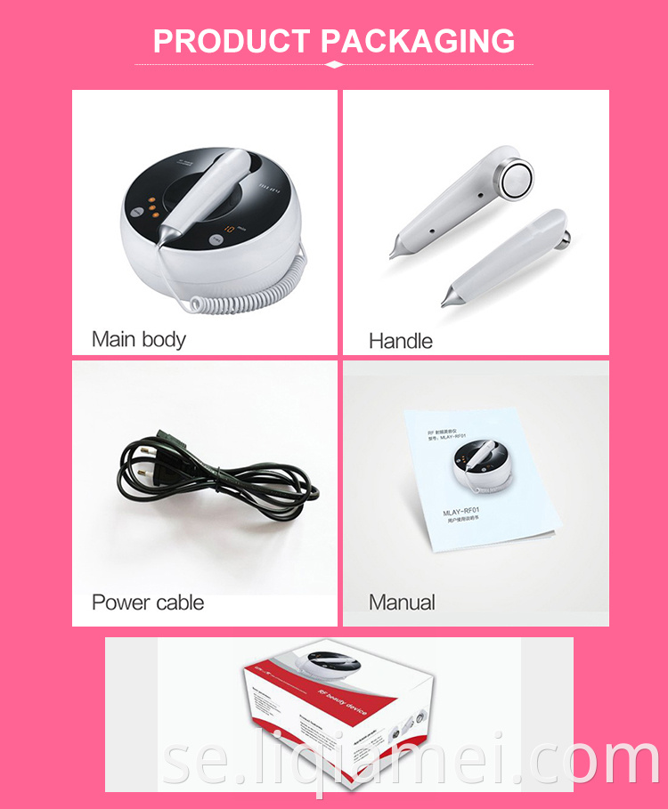 Professionellt RF Beauty Instrument Anti-Wrinkle Device High Frequency RF Facial Beauty Machine